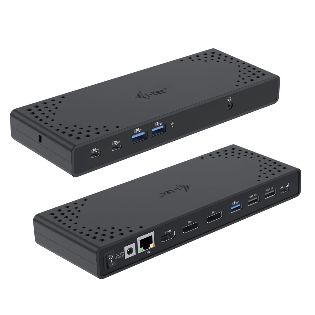 I-TEC ELECTRONICS Docking Station G2 - USB-c - Triple Hdmi DisplayPort - Power Delivery 100w Universal Charger 100w Uk