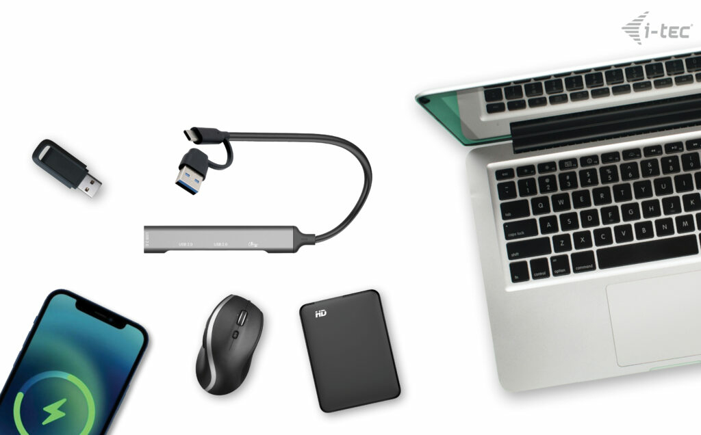 I-TEC ELECTRONICS USB-a / USB-c 4 Port Hub 1x USB-c 3.1 +3x USB 2.0