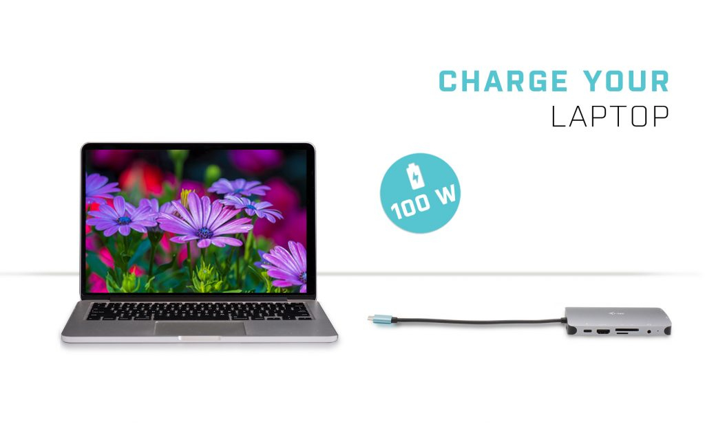 I-TEC ELECTRONICS Bundle Docking Station Nano Dock Metal - USB-c Hdmi / Vga / Lan - Power Delivery 100w + Charger 100w