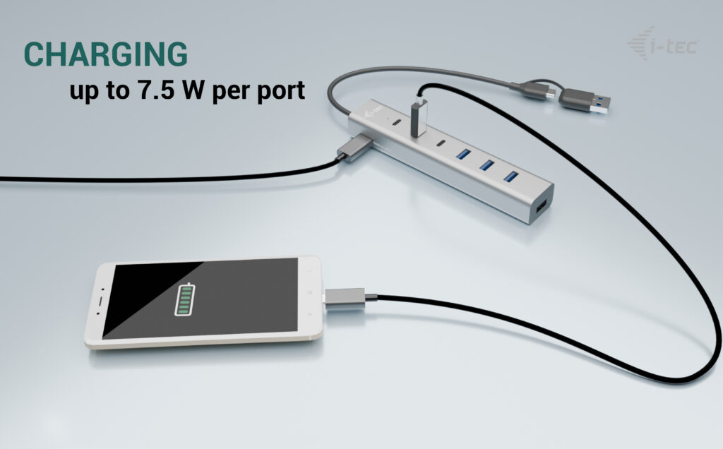 I-TEC ELECTRONICS Hub 7 Port USB-a/c To 3.2 Gen1 3x USB-c, 4x USB-a