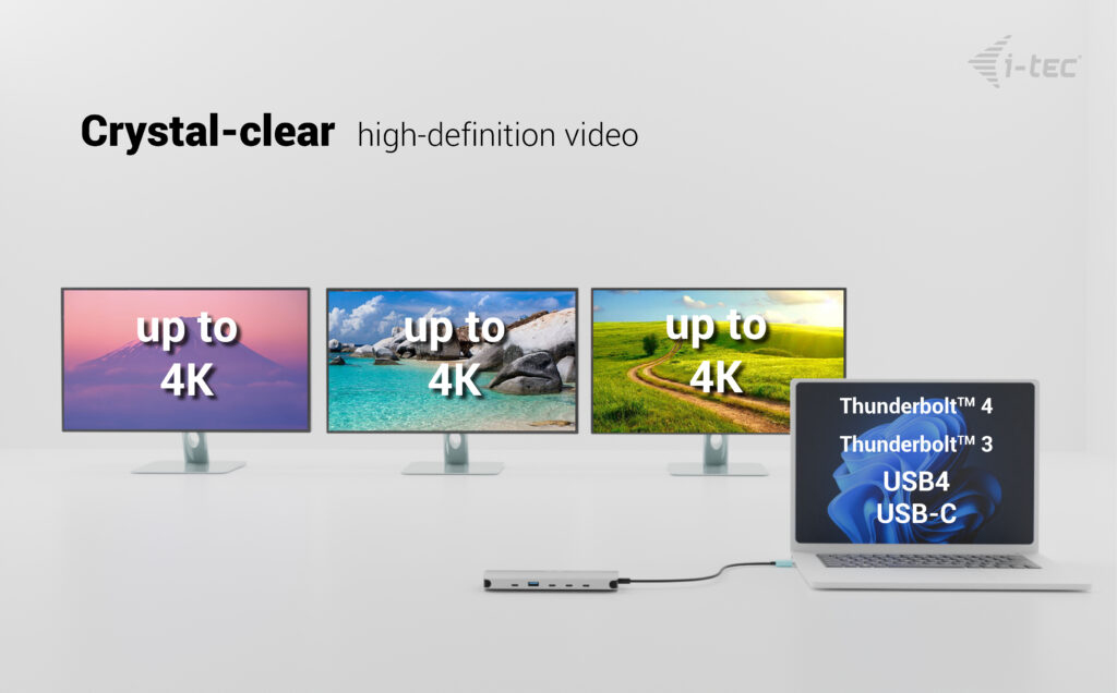 I-TEC ELECTRONICS USB-c Metal Nano 3x Display Docking Station - USB-c -  Power Delivery 140w With  Universal Charger 140 W