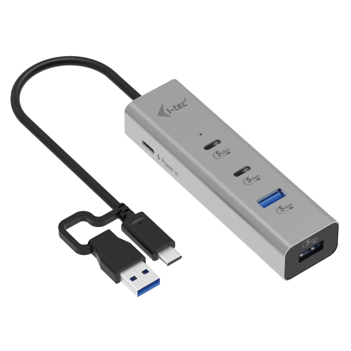 I-TEC ELECTRONICS USB-c / USB-a Metal Charging Hub 4 Port With Power Delivery 85w