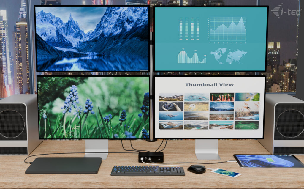 I-TEC ELECTRONICS Thunderbolt 5 4x Display Docking Station - USB-c -  Power Delivery 140w Uk