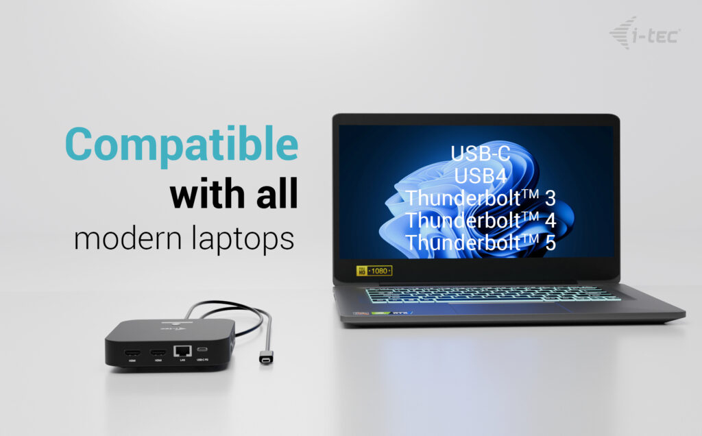 I-TEC ELECTRONICS USB-c Docking Station - Dual Display  - Hdmi - Power Delivery 100w With Universal Charger 100w