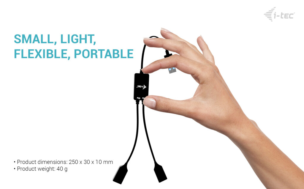 I-TEC ELECTRONICS USB-a Cable Hub 2 Port