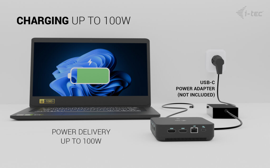 I-TEC ELECTRONICS USB-c Docking Station Pro - Dual Display  - Hdmi / Dp - Power Delivery 100w