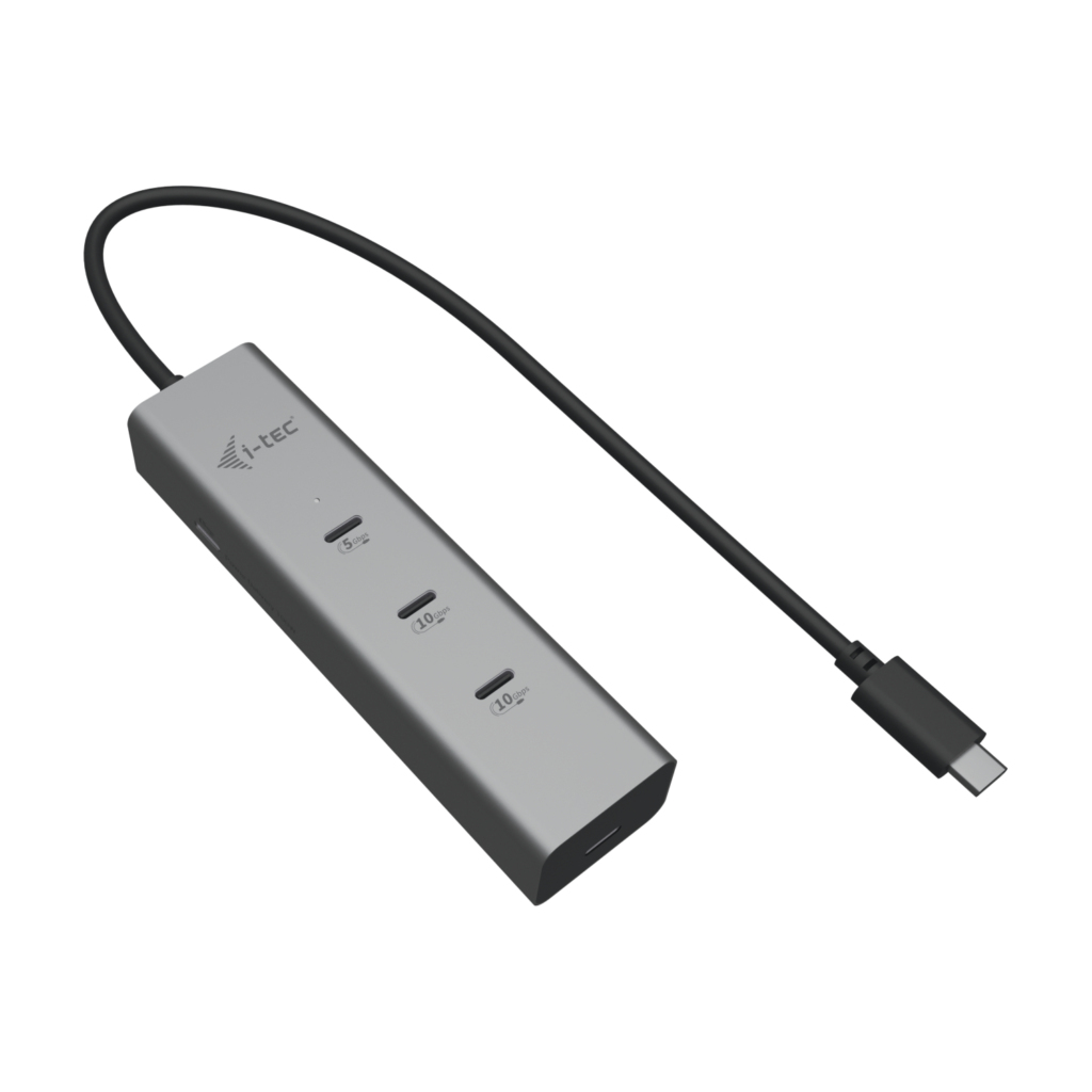 I-TEC ELECTRONICS USB-c Charging Metal Hub 5 Port With USB-c Video 8k + Power Delivery 85w