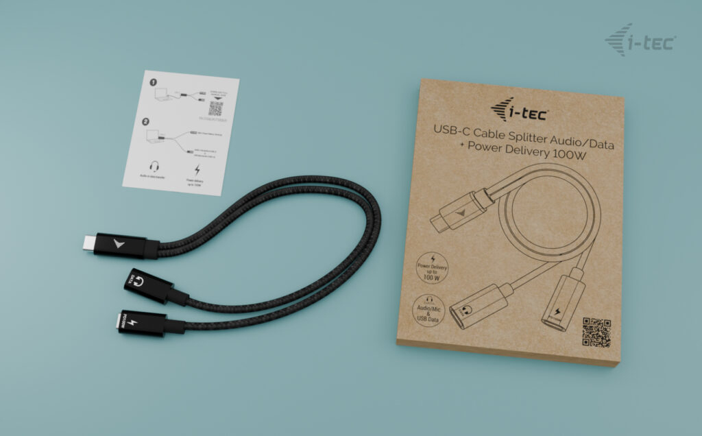 I-TEC ELECTRONICS USB-c Splitter Audio Data With Power Delivery 100w