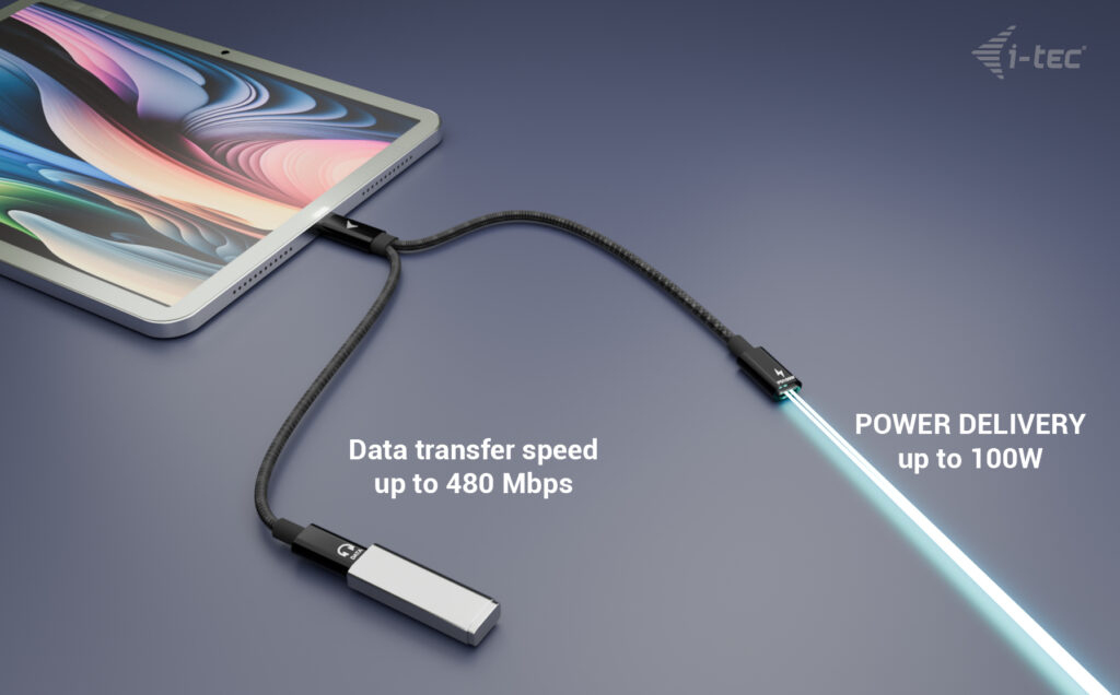 I-TEC ELECTRONICS USB-c Splitter Audio Data With Power Delivery 100w