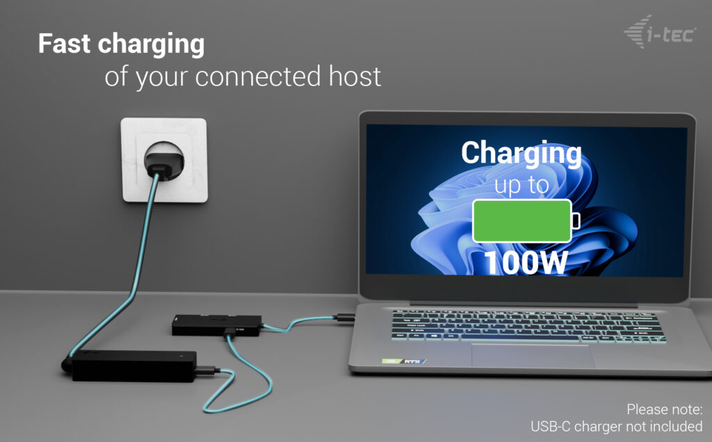 I-TEC ELECTRONICS USB-c Docking Station - Triple Display  - Hdmi - Power Delivery 100w Uk