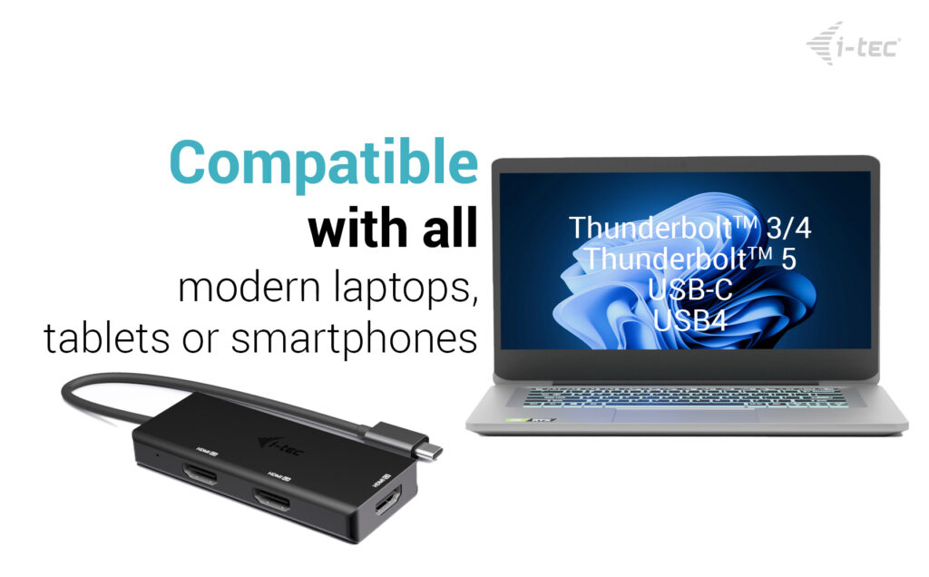 I-TEC ELECTRONICS USB-c Docking Station - Triple Display  - Hdmi - Power Delivery 100w Uk