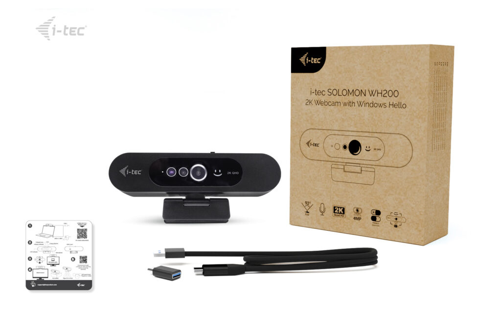 I-TEC ELECTRONICS Solomon Wh200 2k Webcam With Windows Hello