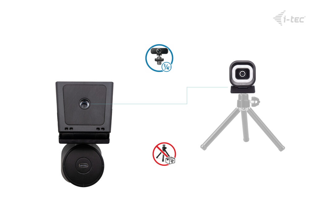 I-TEC ELECTRONICS Solomon 700 Stream 4k Webcam With Ring Light