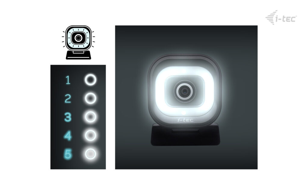 I-TEC ELECTRONICS Solomon 700 Stream 4k Webcam With Ring Light