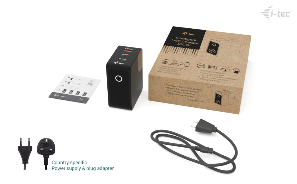 I-TEC ELECTRONICS Intelligent Charger Multiport 100w USB Uk