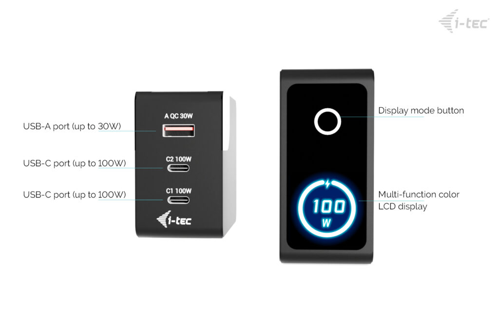 I-TEC ELECTRONICS Intelligent Charger Multiport 100w USB Uk
