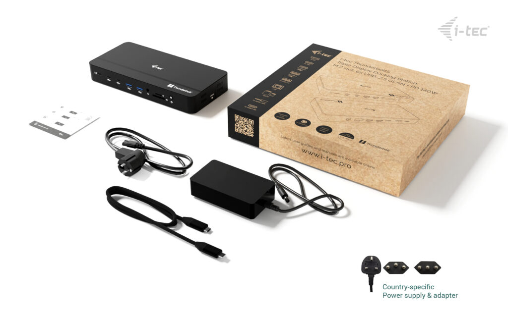 I-TEC ELECTRONICS Dock - Thunderbolt 5 Triple DisplayPort  - Power Delivery 140w Uk