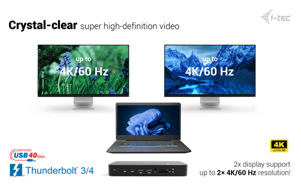 I-TEC ELECTRONICS Dock - Thunderbolt 5 Triple DisplayPort  - Power Delivery 140w Uk