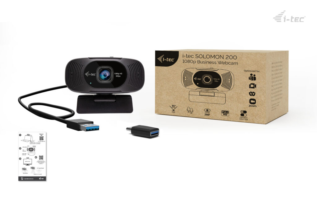 I-TEC ELECTRONICS Solomon 200 1080p Webcam Black