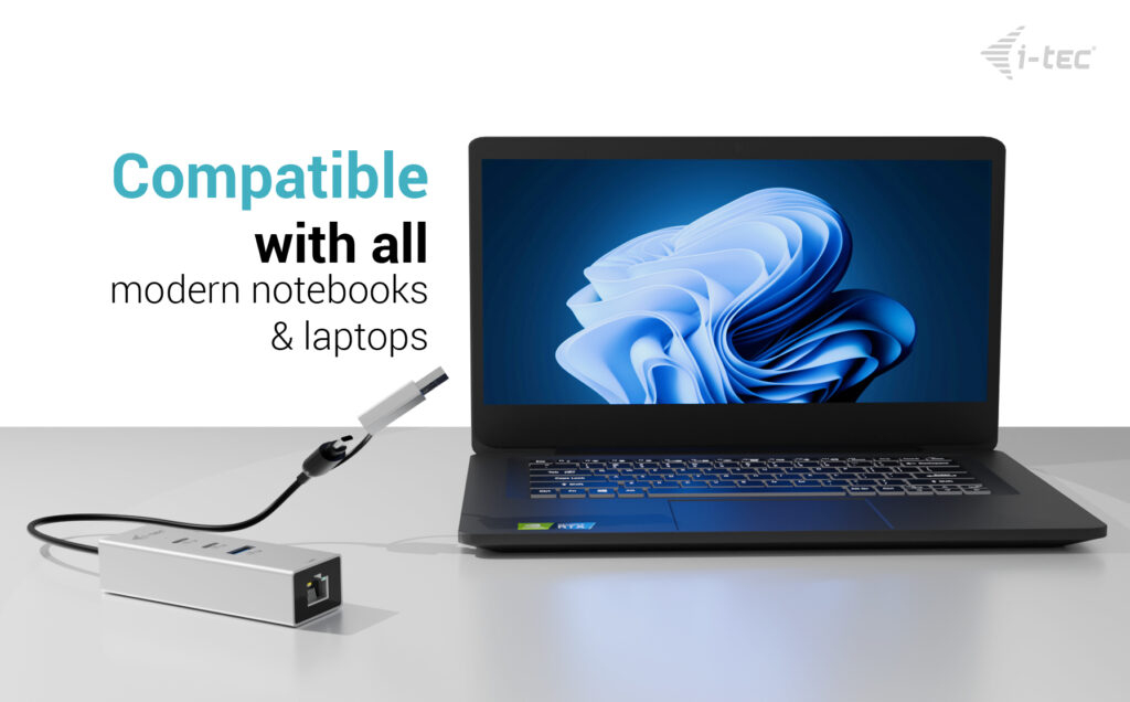 I-TEC ELECTRONICS USB-c/USB-a Metal Hub 3 (2x USB-c, 1x USB-a) Port + 2.5glan