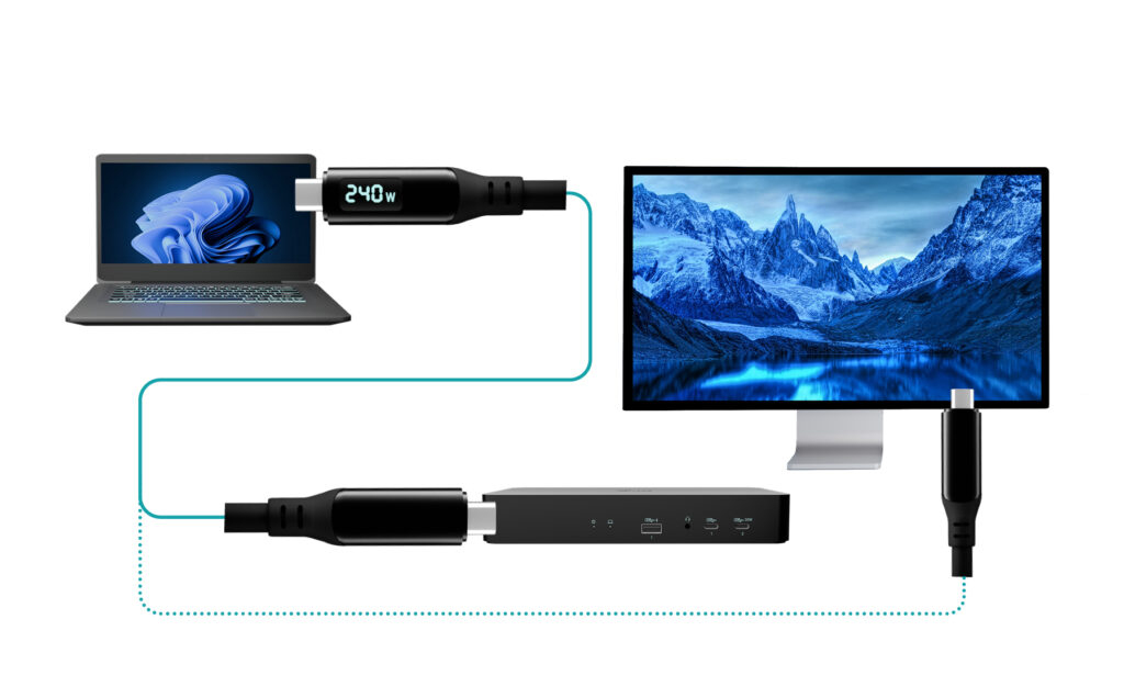 I-TEC ELECTRONICS Class Pro Cable - Thunderbolt 4/USB4 - 1.5m - Black