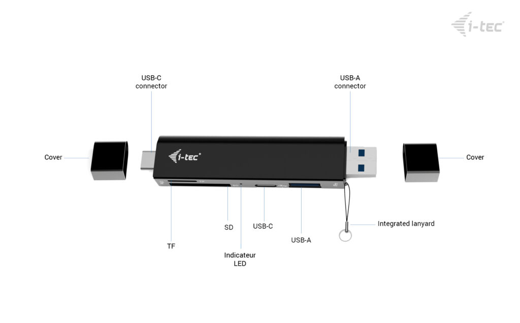 I-TEC ELECTRONICS USB-c/a Dongle Sd 2x USB Sd Tf 2x USB