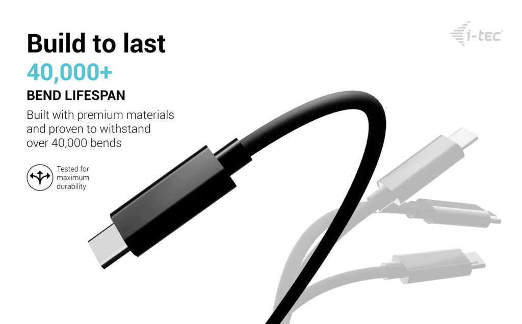 I-TEC ELECTRONICS Charging Cable - USB - 1.8m - Black