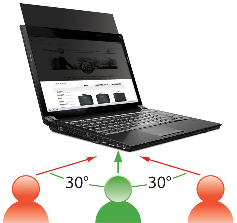 MOBILIS Privacy Filter 13.3in W (16:10) Dim : 2864x179mm