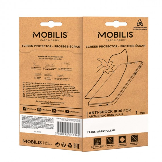 MOBILIS Screen Protector Anti-Shock IK06 - Clear iPhone 16
