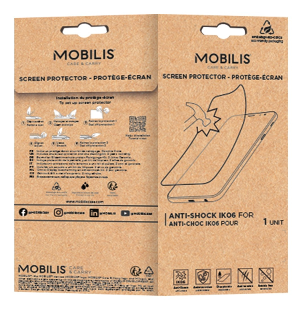MOBILIS Screen Protector Anti-Shock IK06 - Clear for Motorola Edge 50 Neo - Thinkphone 25