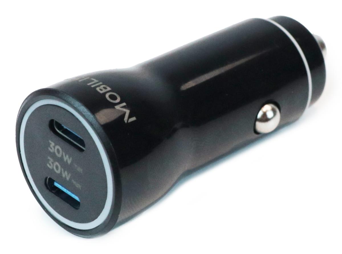 MOBILIS Car Charger 60W 2 USB-C for Smartphones and Tablets