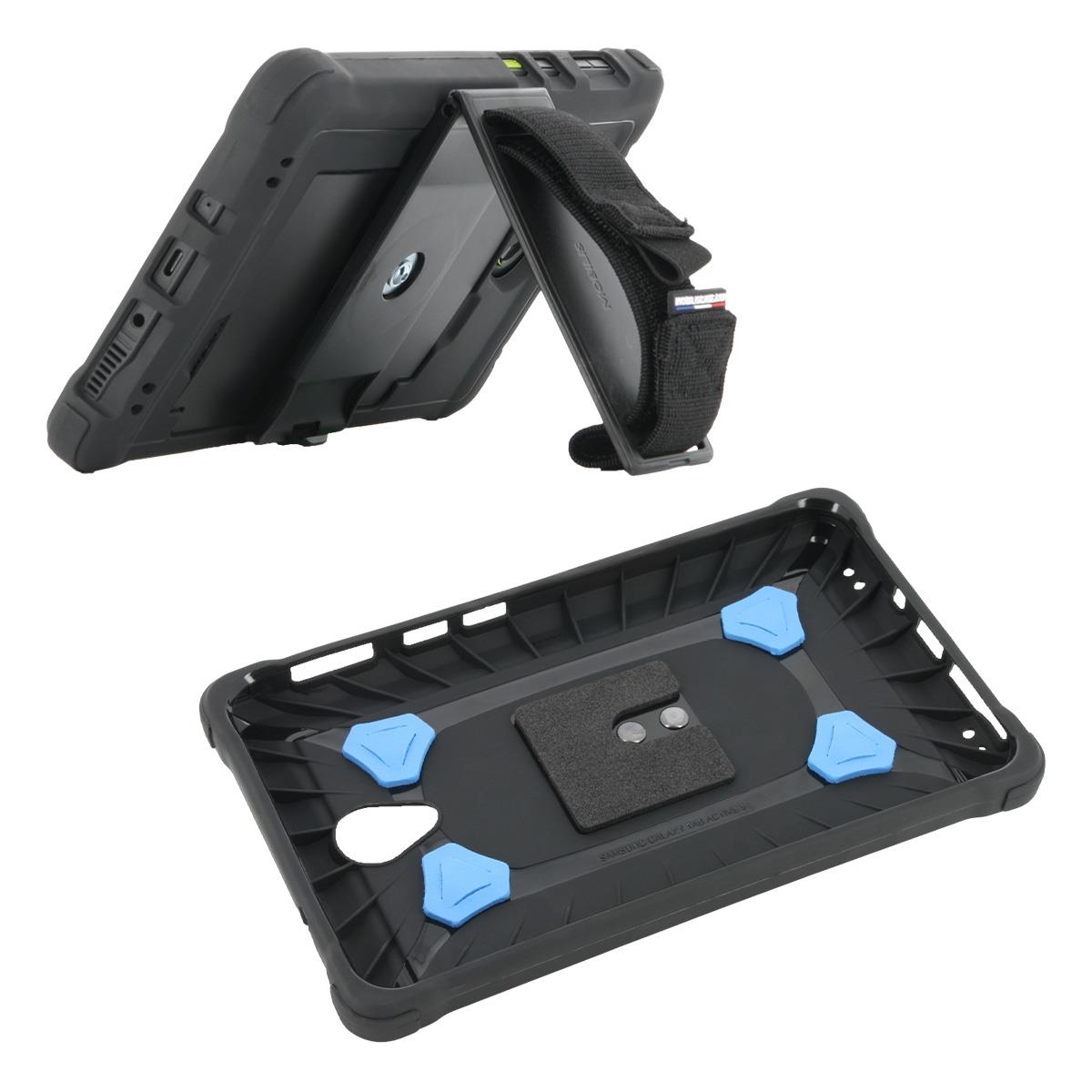 MOBILIS Reinforced Protective Case For Galaxy Tab Active5 8in' With Kickstand + 360� Rotative Handstrap