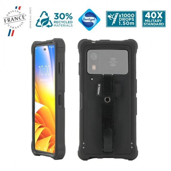 MOBILIS Rugged Protective Case For Zebra Em45 + Handstrap - Protech
