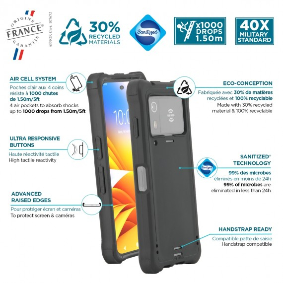 MOBILIS Rugged Protective Case For Zebra Em45 - Protech