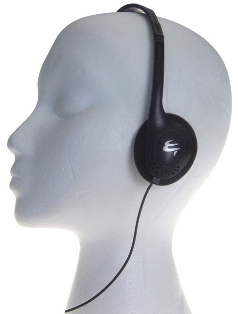 COMPUTER GEAR Headset + Clip-on Microphone + Foam Ear Pads