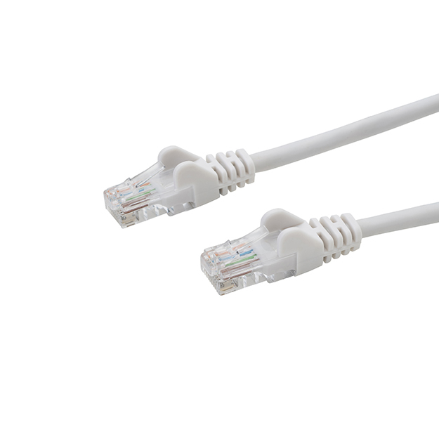 COMPUTER GEAR 20M WHITE RJ45 CAT5E UTP STR/FLUSH MOULDED/24AWG