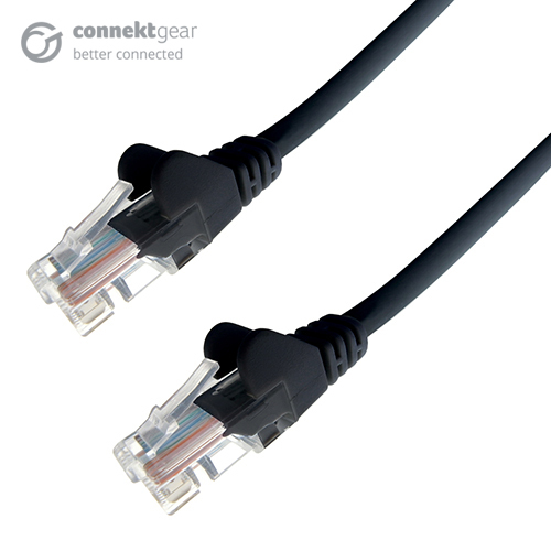 COMPUTER GEAR 20M CAT5E UTP BLACK CABLE 24AWG STRANDED MOULDED