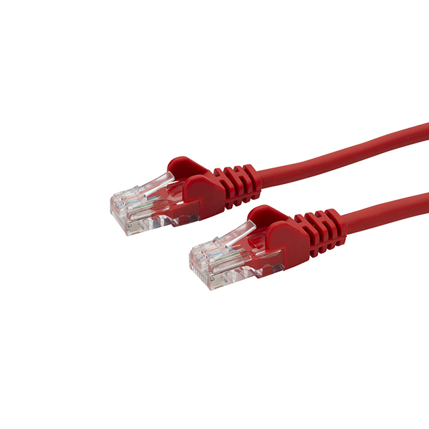 COMPUTER GEAR 20M RED RJ45 CAT6 UTP STR/FLUSH MOULDED/24AWG