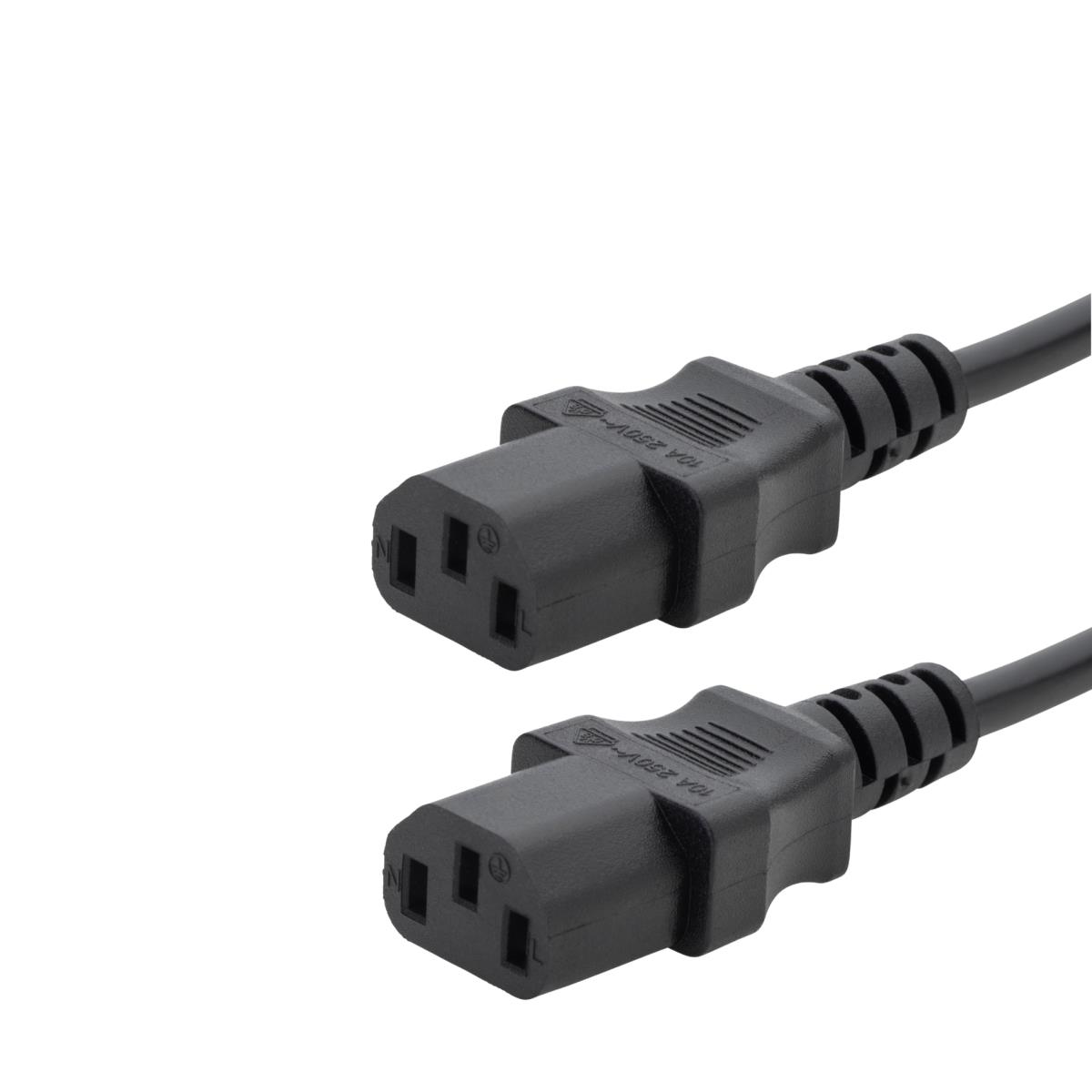 COMPUTER GEAR 2.5m Y Mains Cable Moulded 3 Pin 13 Amp