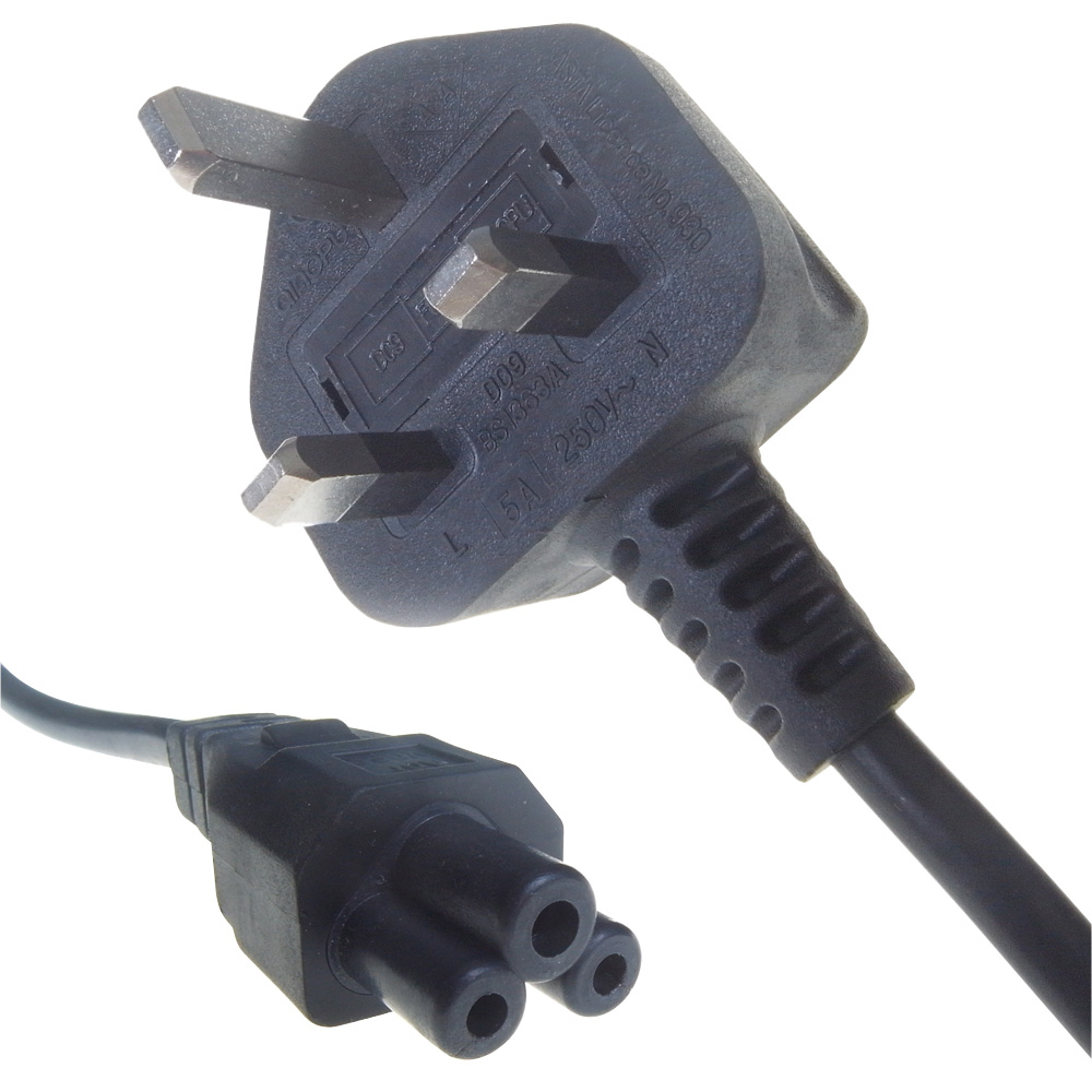 COMPUTER GEAR 2m Mains Cable Moulded 3 Pin 13 Amp Plu