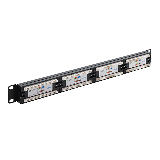 COMPUTER GEAR 24 PORT PATCH PANEL (CAT5E) IDC PUNCH DOWN 19 INCH