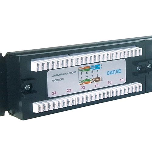 COMPUTER GEAR 24 PORT PATCH PANEL (CAT5E) IDC PUNCH DOWN 19 INCH