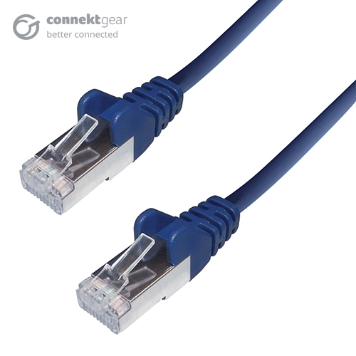 COMPUTER GEAR 3M CAT6A SSTP BLUE LS0H CABLE 26AWG STRANDED MOULDED