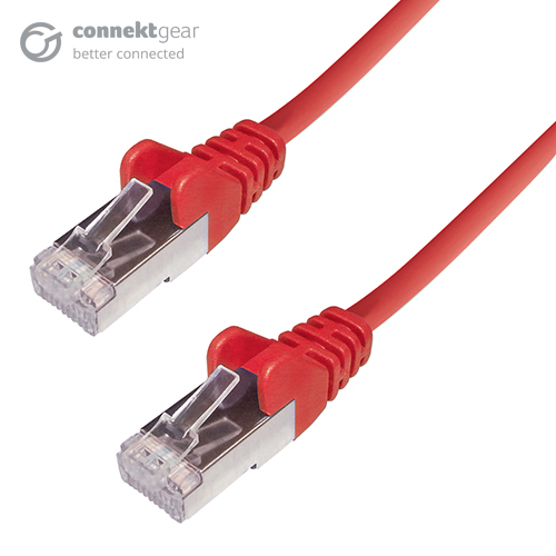COMPUTER GEAR 5M CAT6A SSTP LSOH RED STRANDED FLUSH 26AWG CABLE
