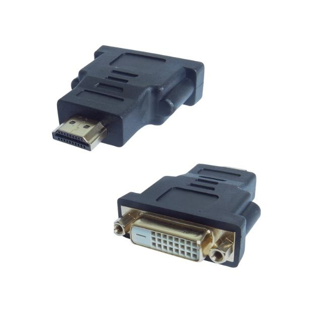COMPUTER GEAR HDMI to DVI-D Monitor Adapter - Male to Female (24+1)