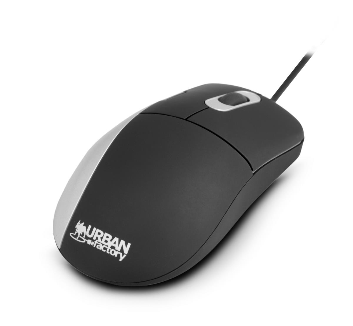URBAN FACTORY Desktop Silk Mouse - With Wire (bulk)