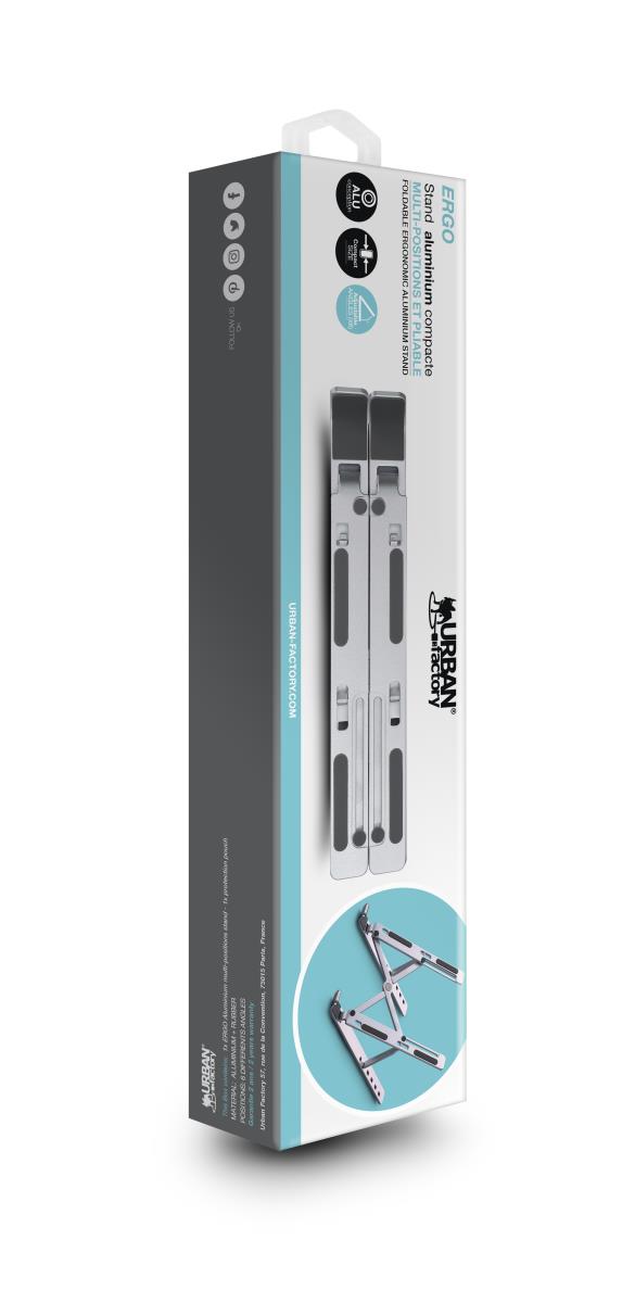 URBAN FACTORY Ergo - Foldable Aluminium Stand Multi-position