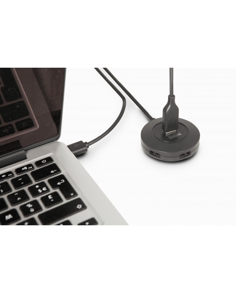 URBAN FACTORY Minee USB 2.0 Hub 4 Ports Black