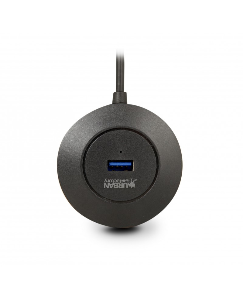 URBAN FACTORY Minee USB 2.0 Hub 4 Ports Black