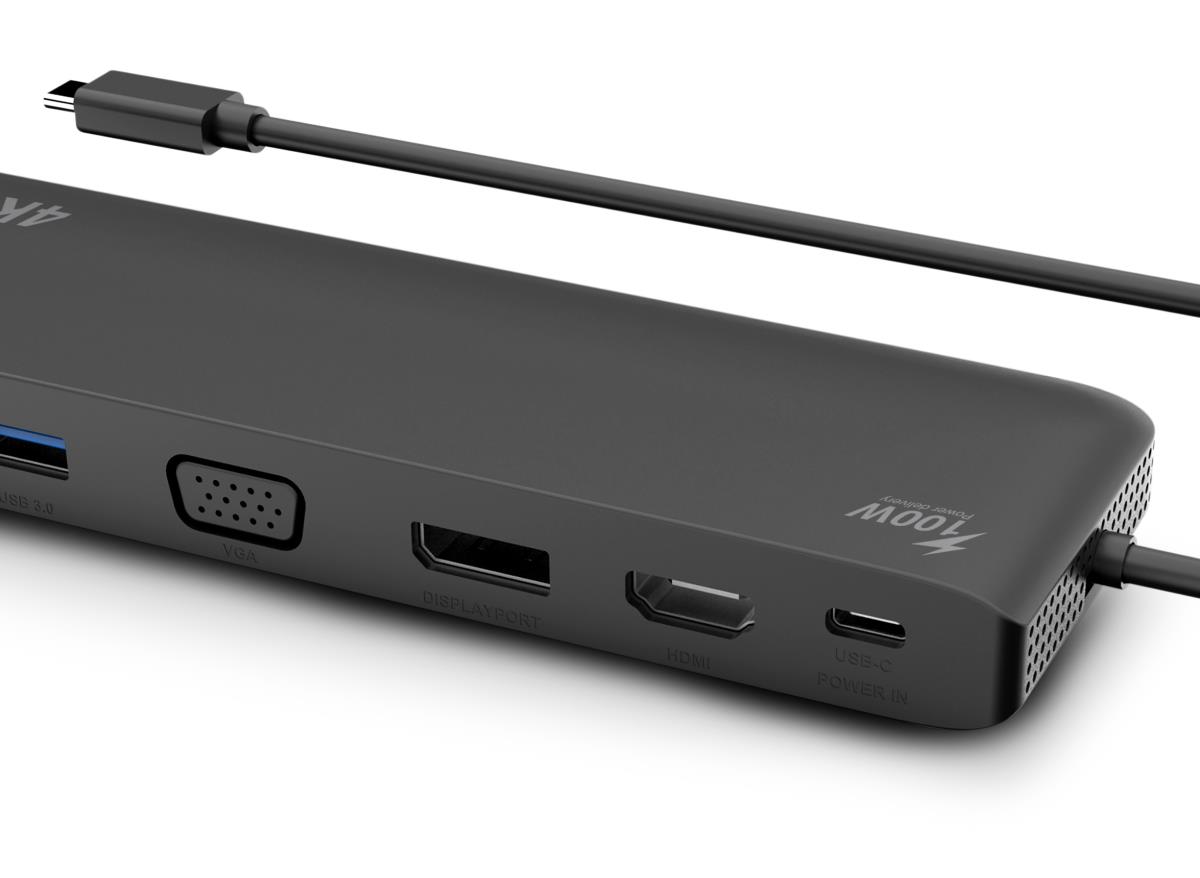 URBAN FACTORY Docking Station - USB-c Multi Display 4k 100w